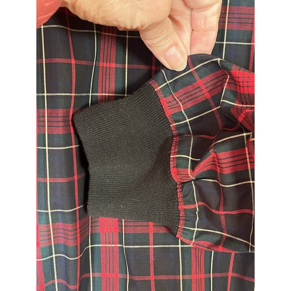Polo Golf Ralph Lauren Pullover Windbreaker Red Plaid, Waxed Cotton,‎ Mens Small - Picture 6 of 7
